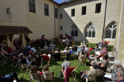 Concert dans les jardins de l'Abbaye avec le jeune ensemble Cafébaum